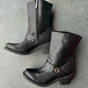 Harley-Davidson Macie Studded Mid-Calf Boots